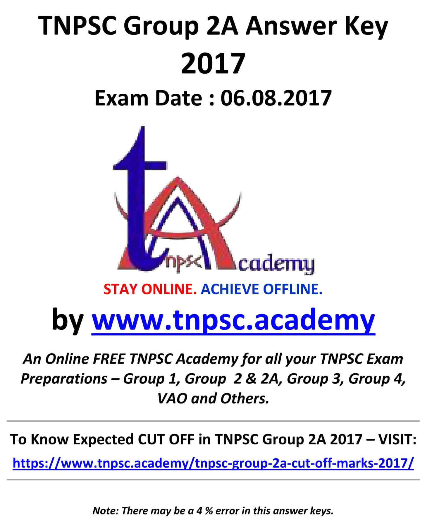 Group 2A Answer Key 2017